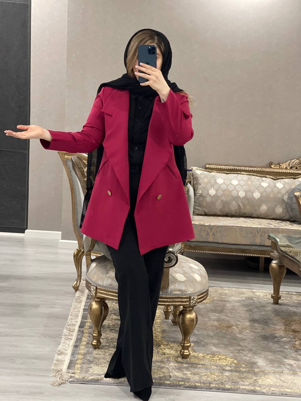 مانتو کتی  مزونی بهنوش کد910