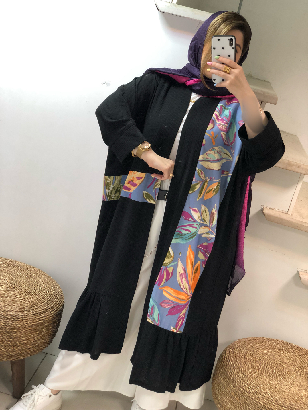 مانتو مزونی گل سیما کد0262