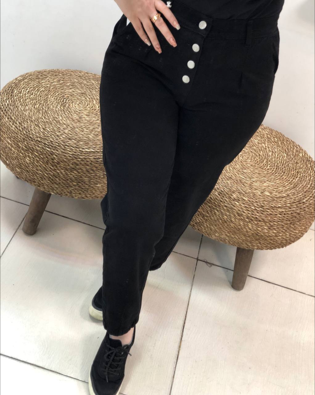 شلوار مام مشکی کد11112