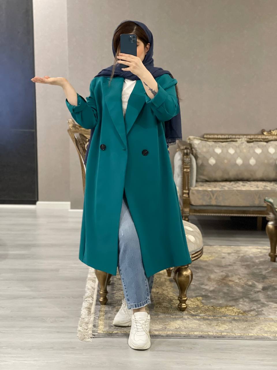 مانتو مزونی بلند داتیس