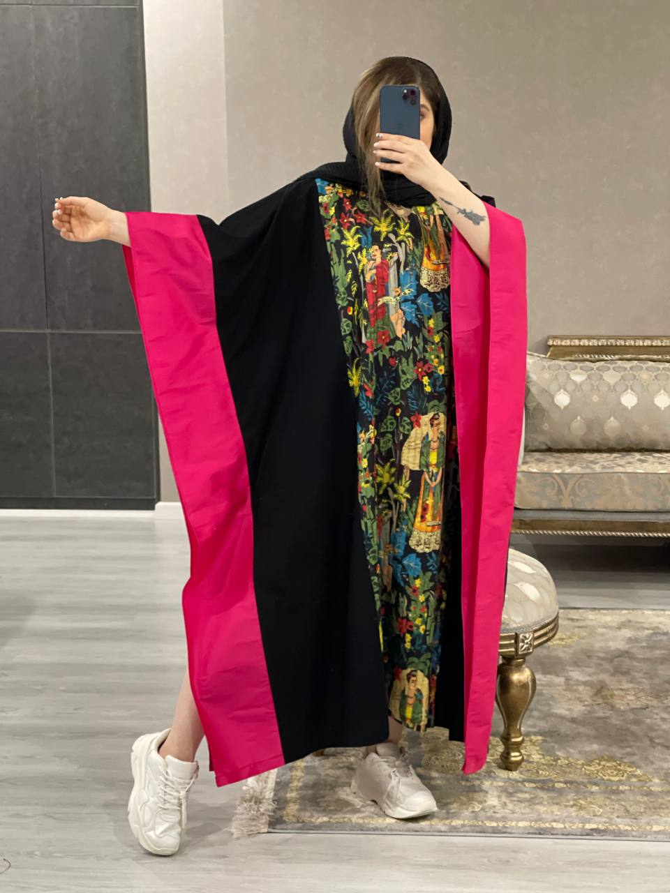 مانتو عبایی بلکا کد1026