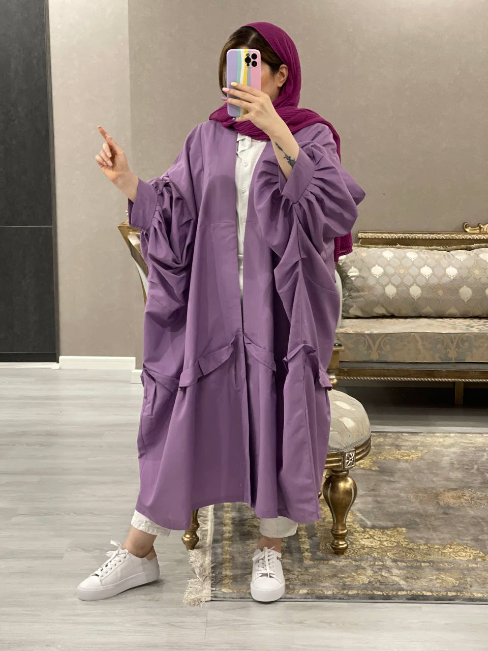 مانتو مزونی بلند ماریسا کد0702