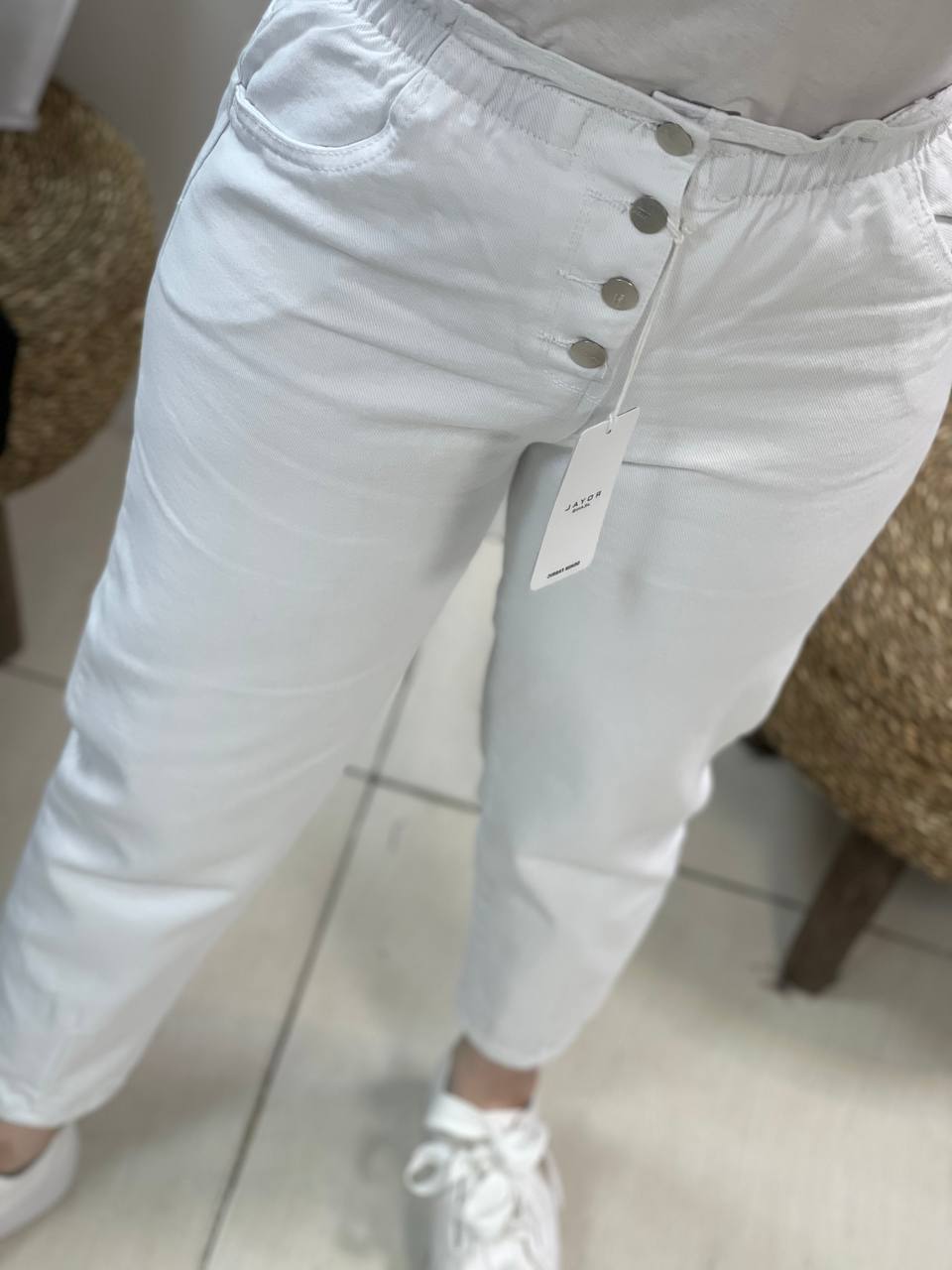 شلوار مام استایل فاق بلند کد0302