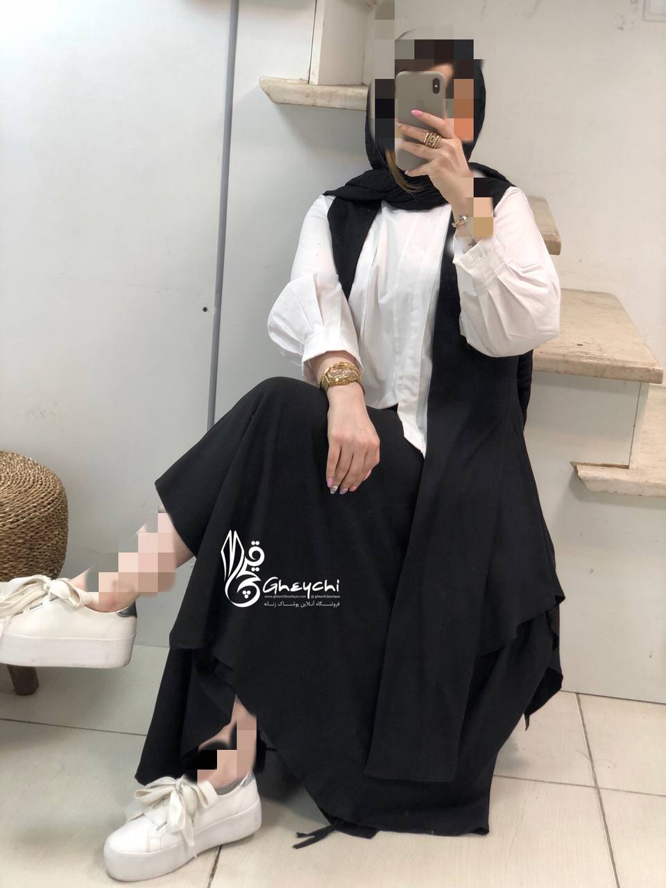 ست سه تکه شومیزورویه ودامن شلواری کد059