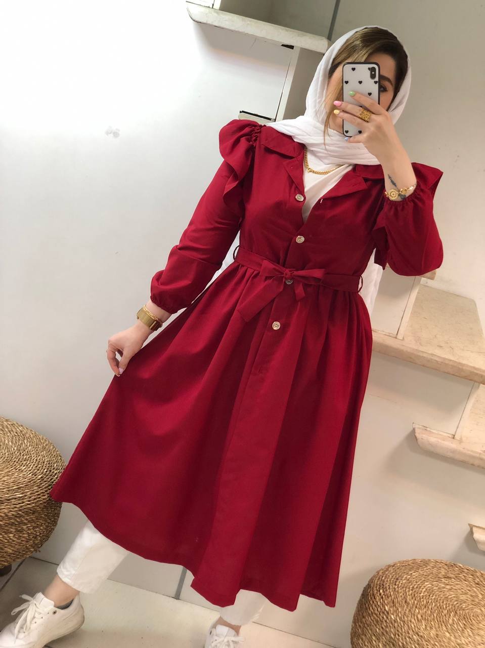 مانتو عروسکی بلند مرینوس کد0248