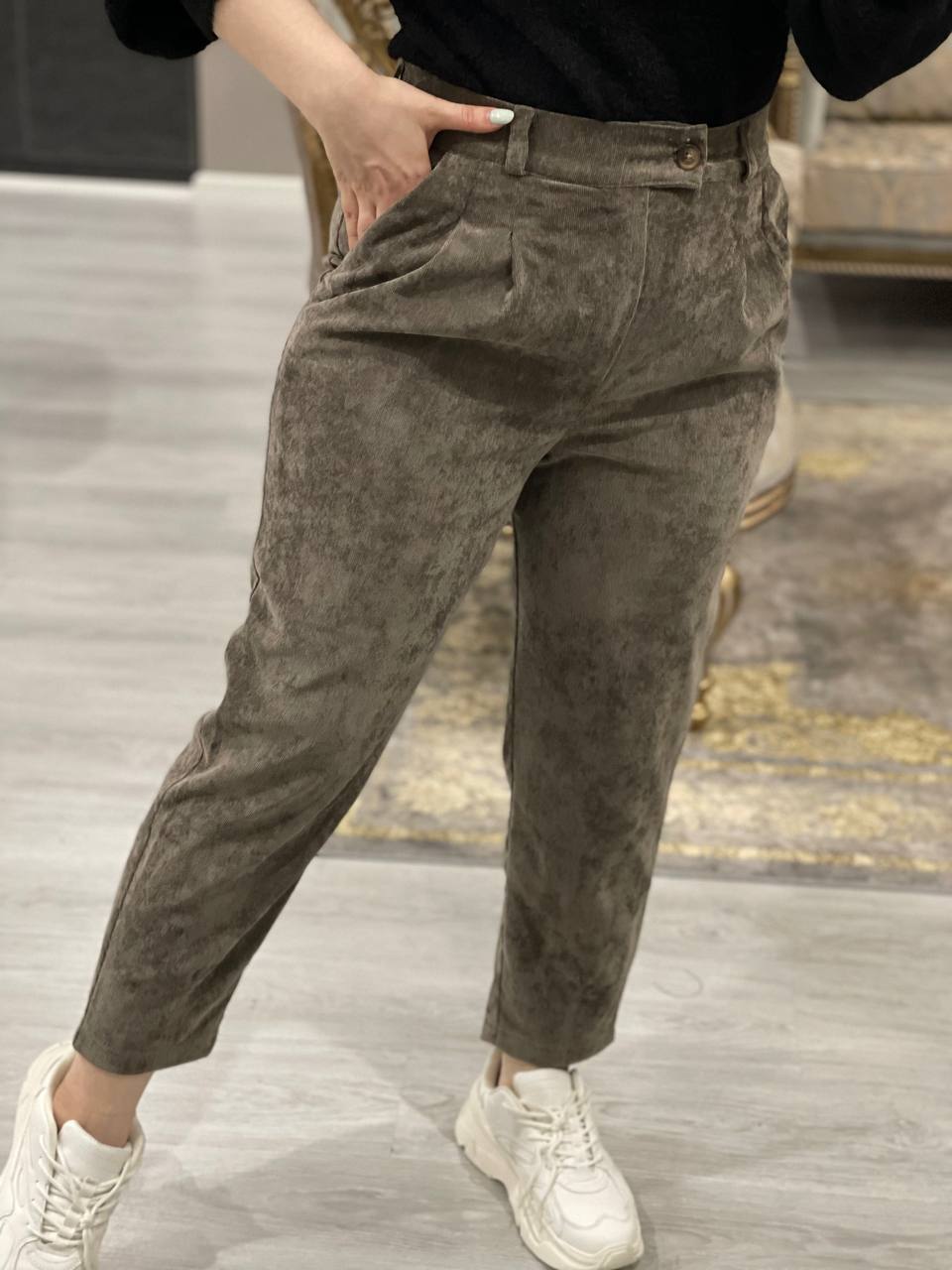 شلوار مخمل کبریتی 