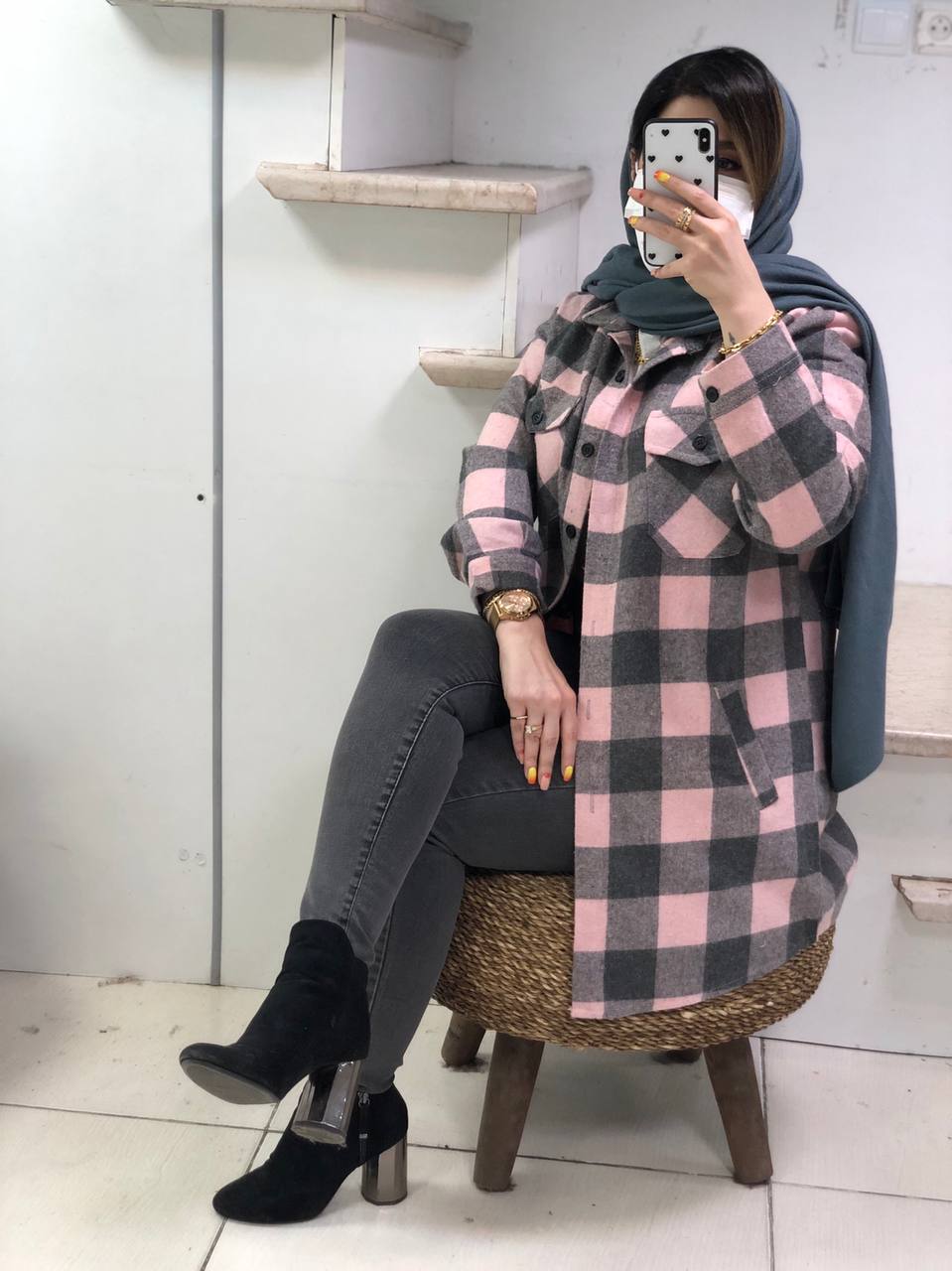 پالتو(مانتو کاملا ضخیم)مزونی هدی کد0396