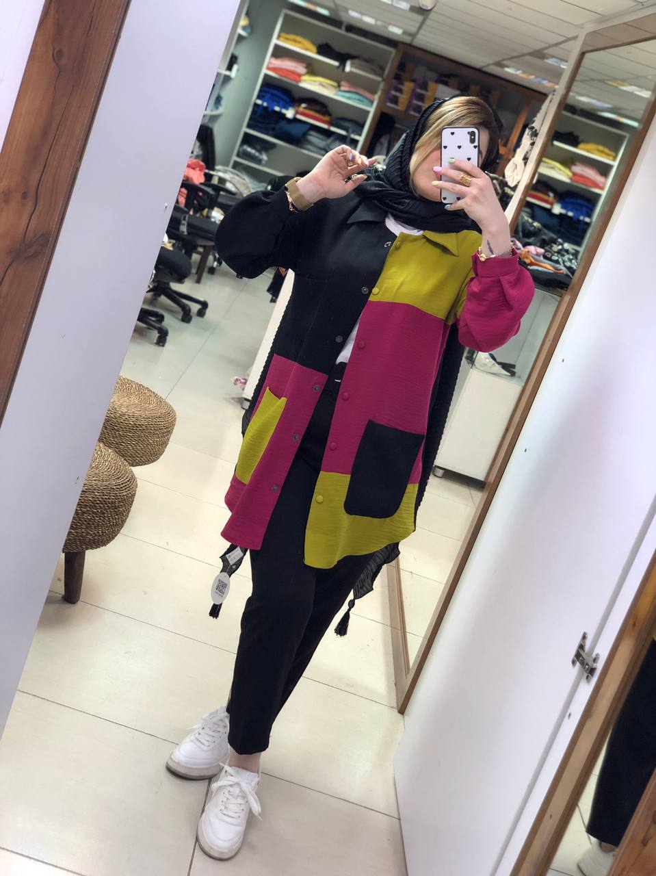 مانتو اسپرت ترکیبی ریحان کد0202