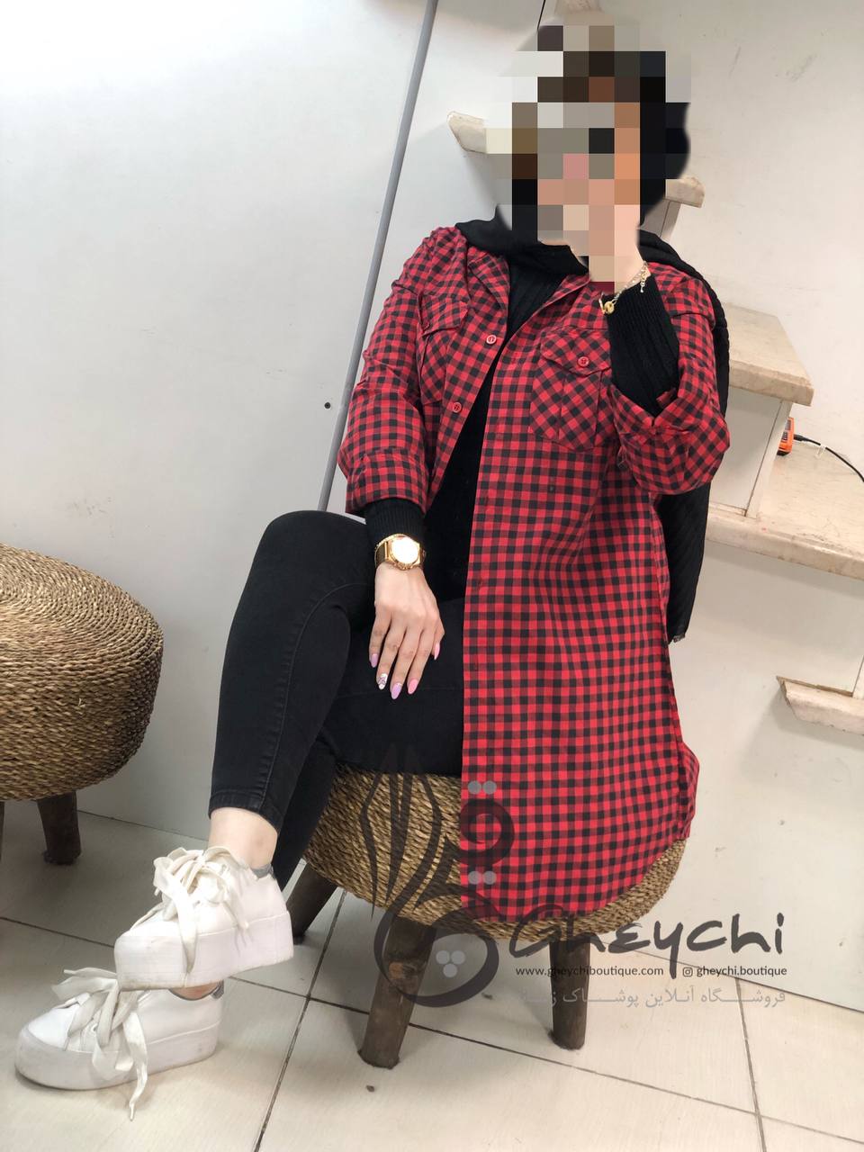 مانتو اسپرت 4خونه سایه کد0275