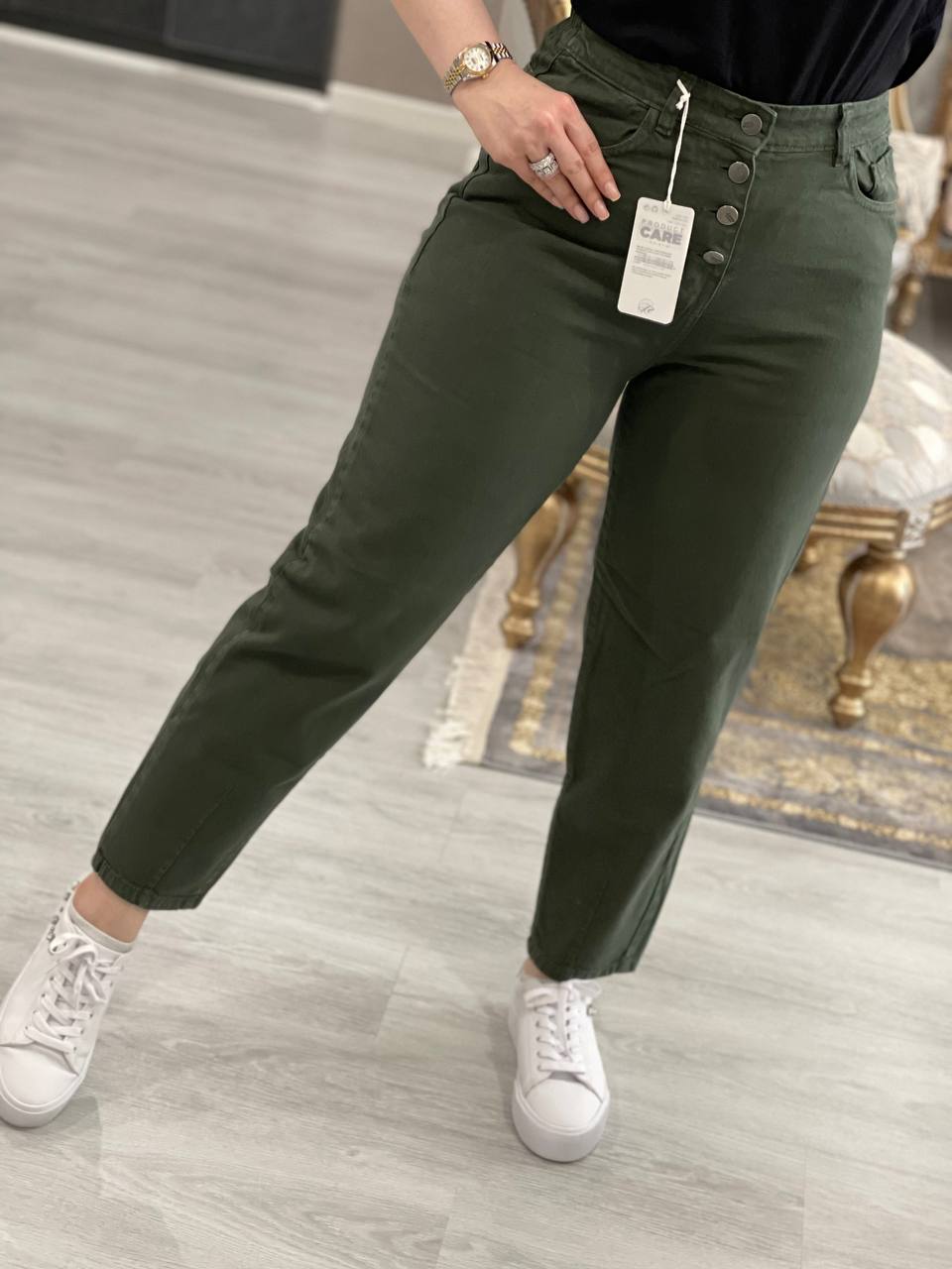 شلوار مام فاق بلند کد0685