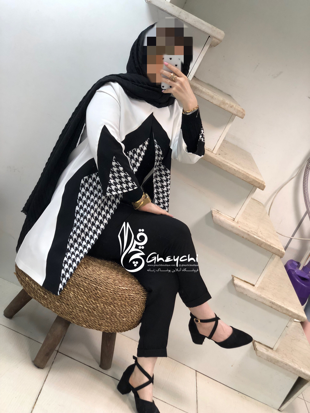 مانتو مزونی ترکیبی شانا کد088