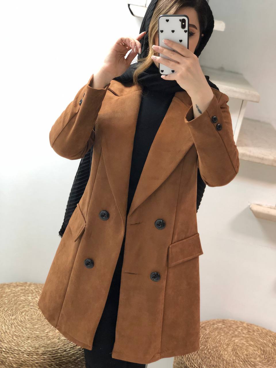 پالتو سوییت کتی مزونی گلاب کد0486