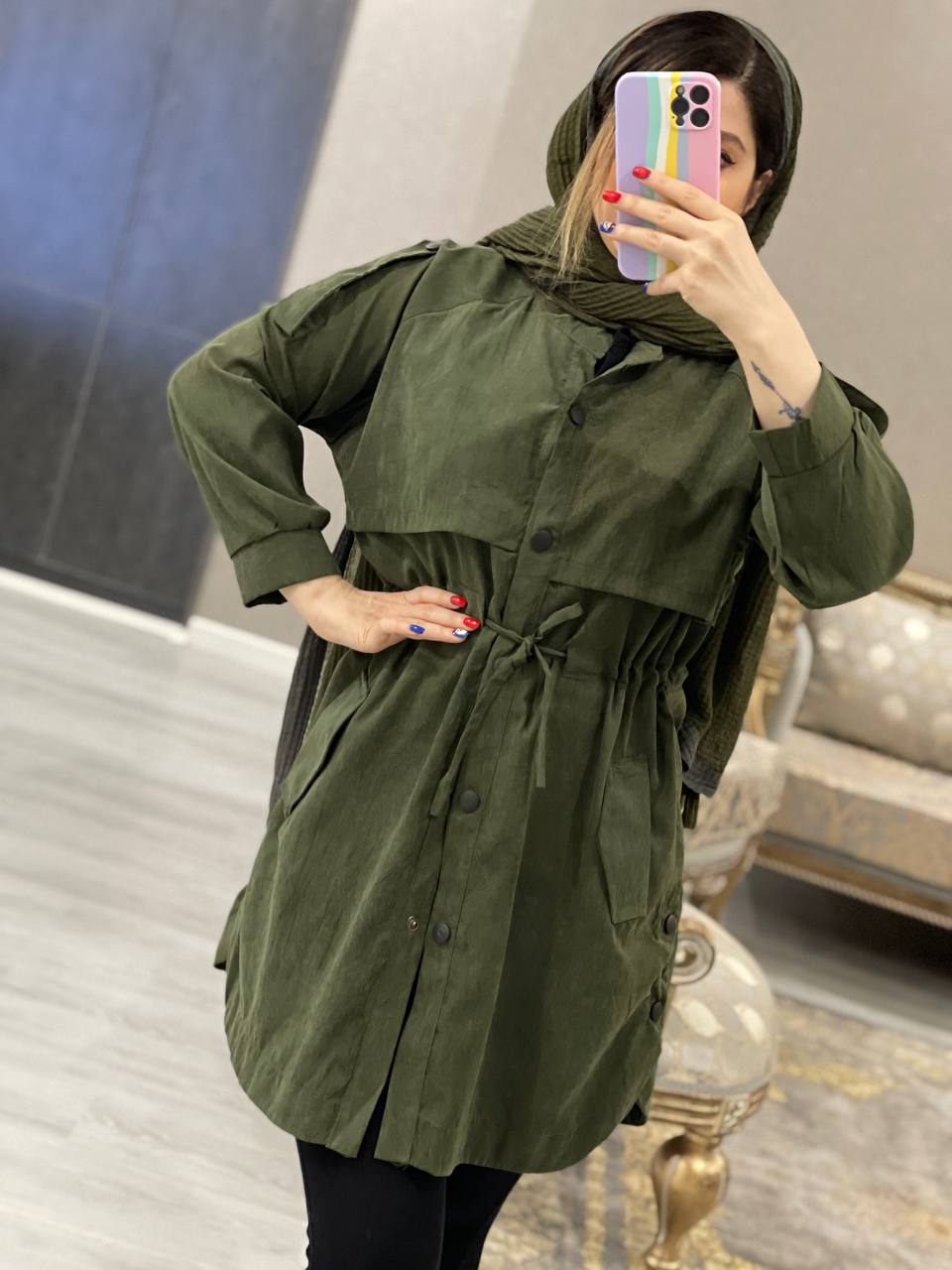 مانتو مزونی 4فصل دلکوک کد0553