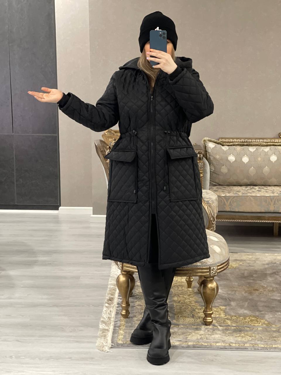 کاپشن بلند آرتین پلاس کد1090