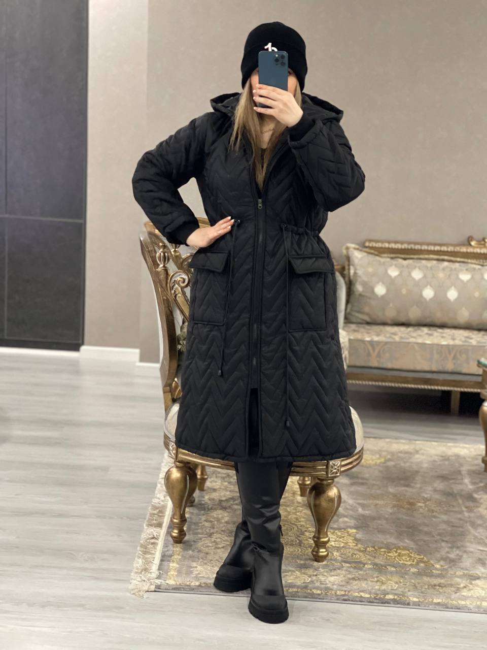 کاپشن بلند آرتین کد1044