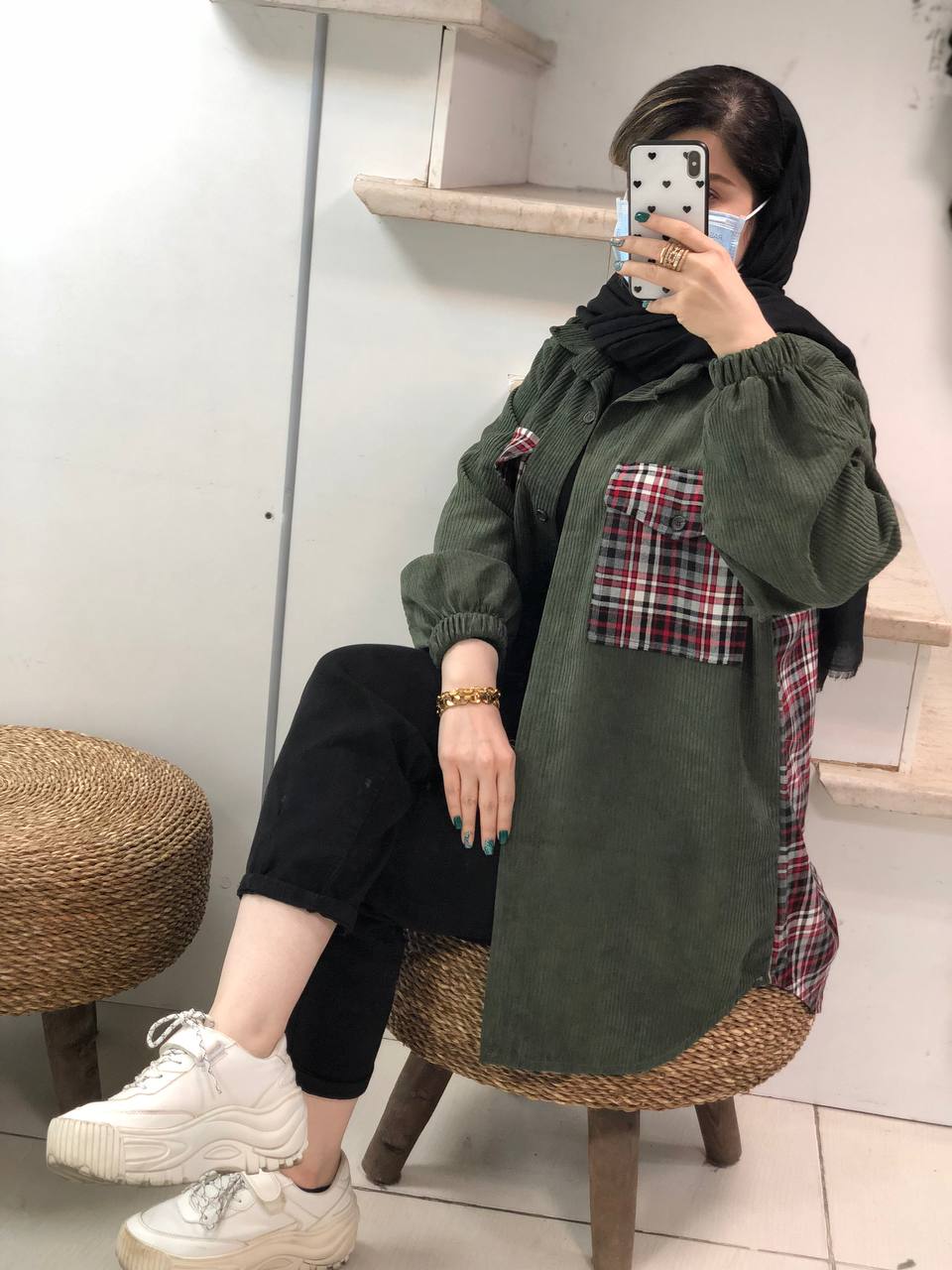 مانتو اسپرت ترکیبی شمیلا کد0499