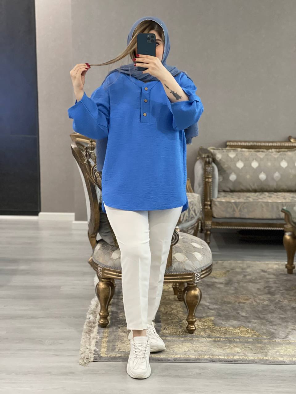 مانتو مزونی جلوبسته یامین 