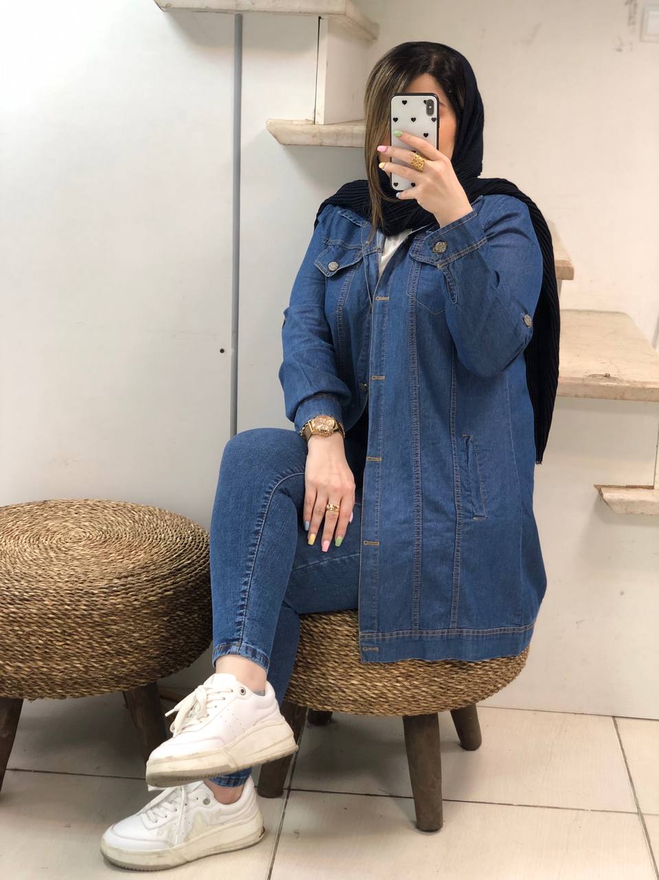 مانتو جین شومیزی سریتا کد0261