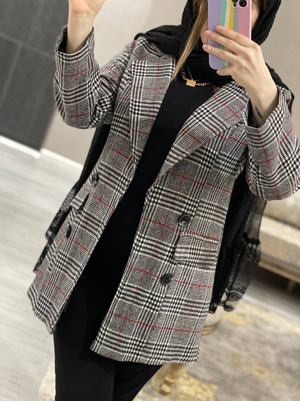 کت پالتو مزونی استردار میراث کد0745