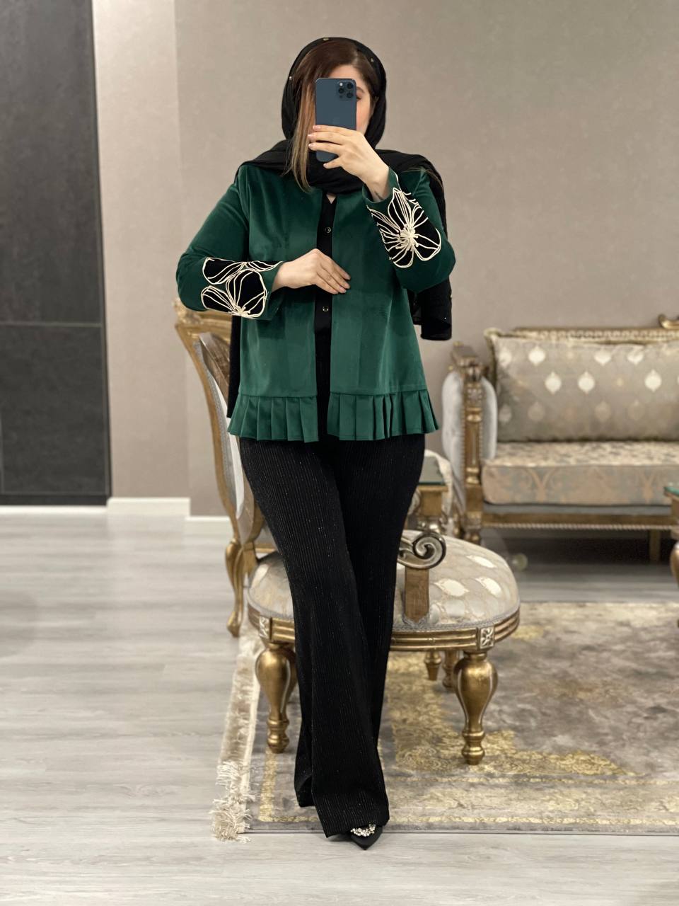 کت مخمل مزونی لاوین