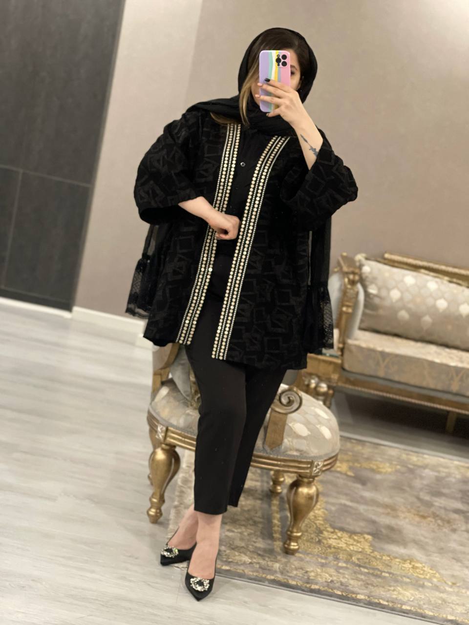 مانتو مزونی مجلسی لاکچری کد0638