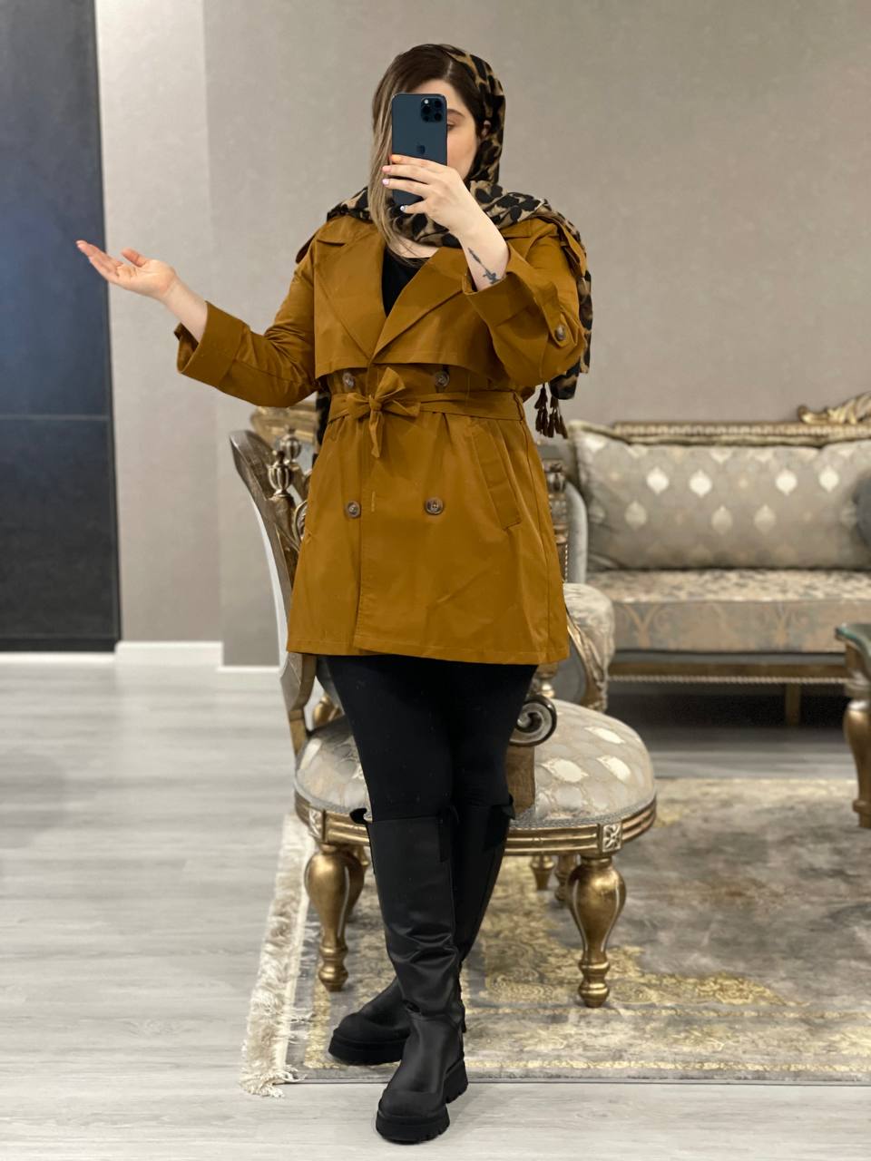 بارونی کوتاه آدرینا کد1082