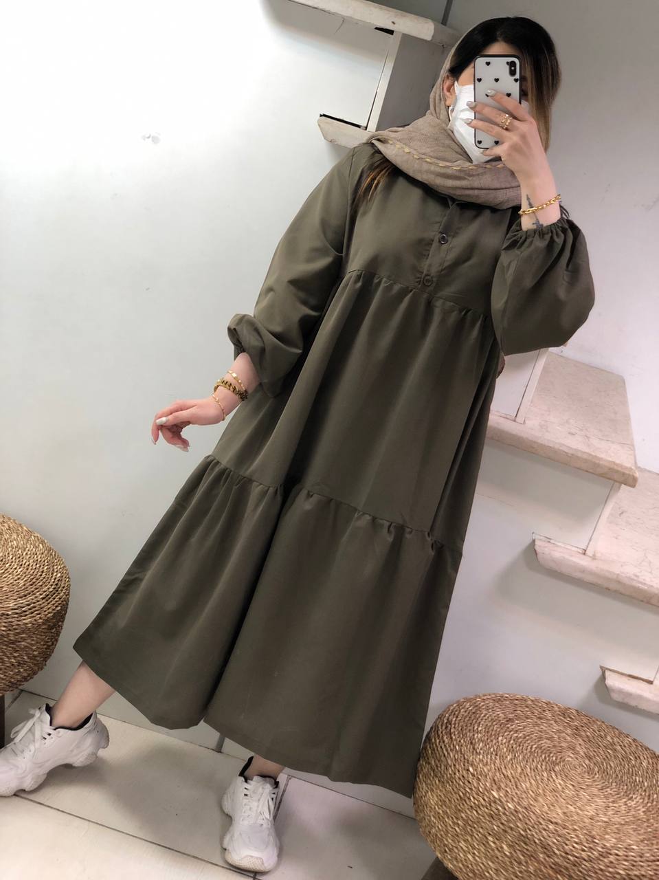 مانتو پیراهنی آدینه کد0349