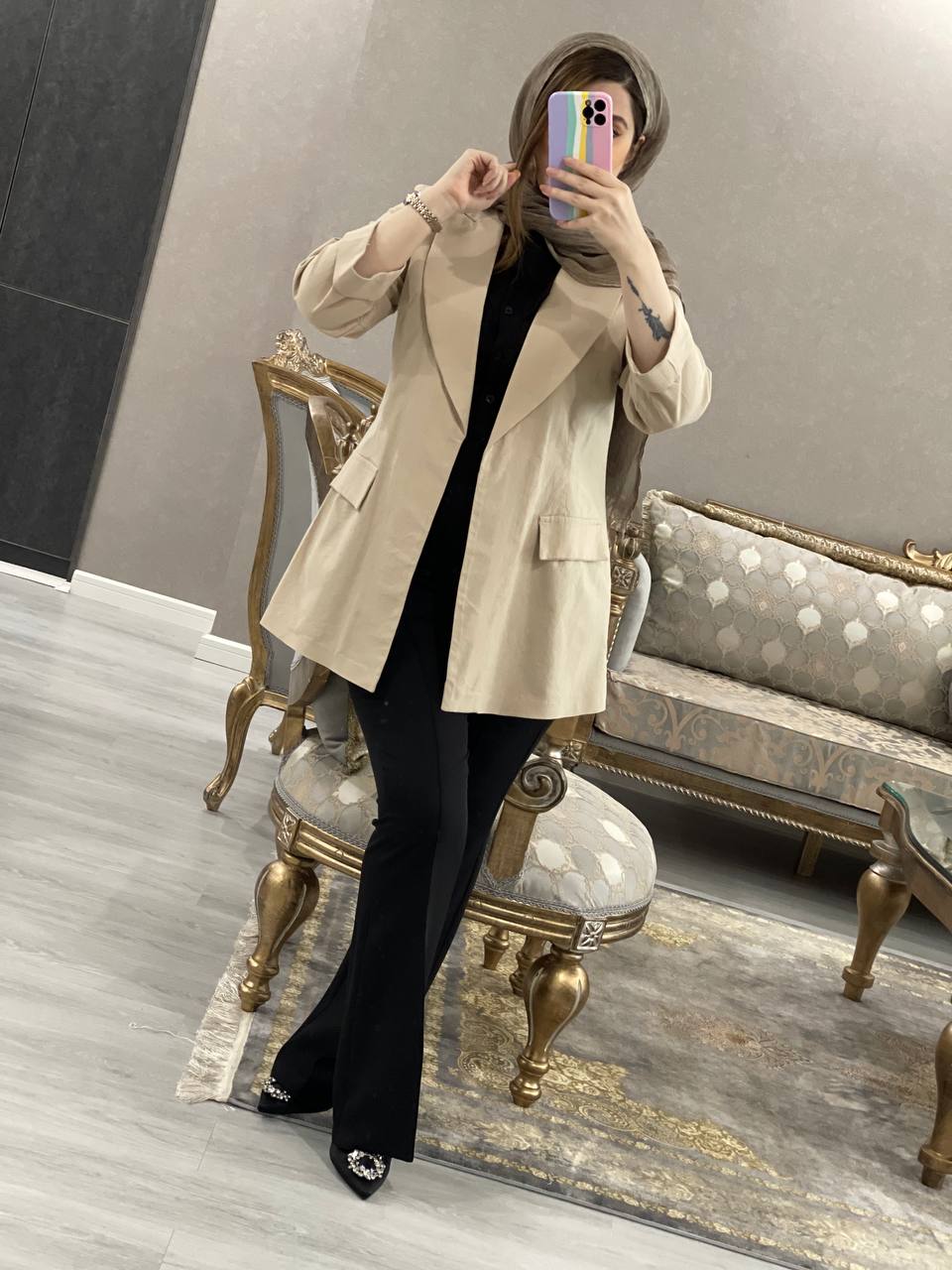 مانتو کتی عسل کد0710