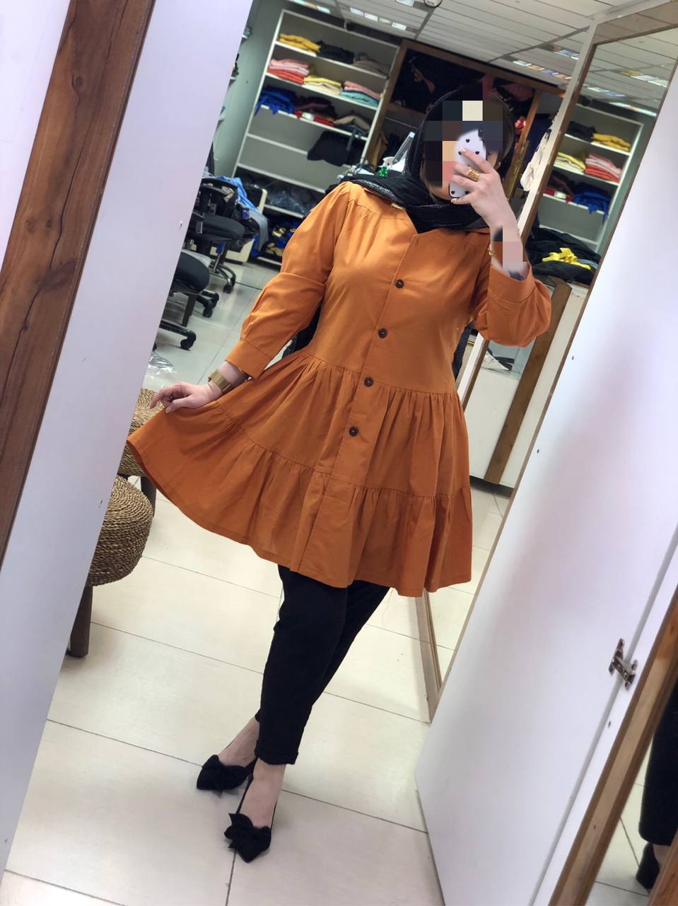 مانتو مزونی عروسکی صبا کد0173