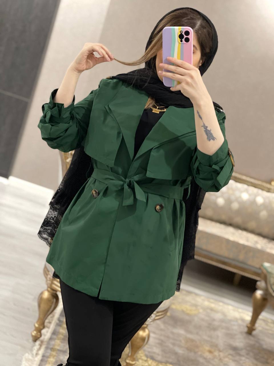 کت بارونی مزونی ویهان کد0722