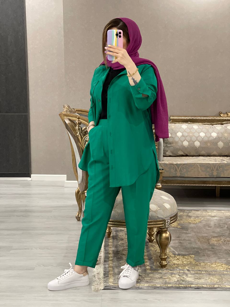 مانتو شلوار مزونی عشوه کد0682