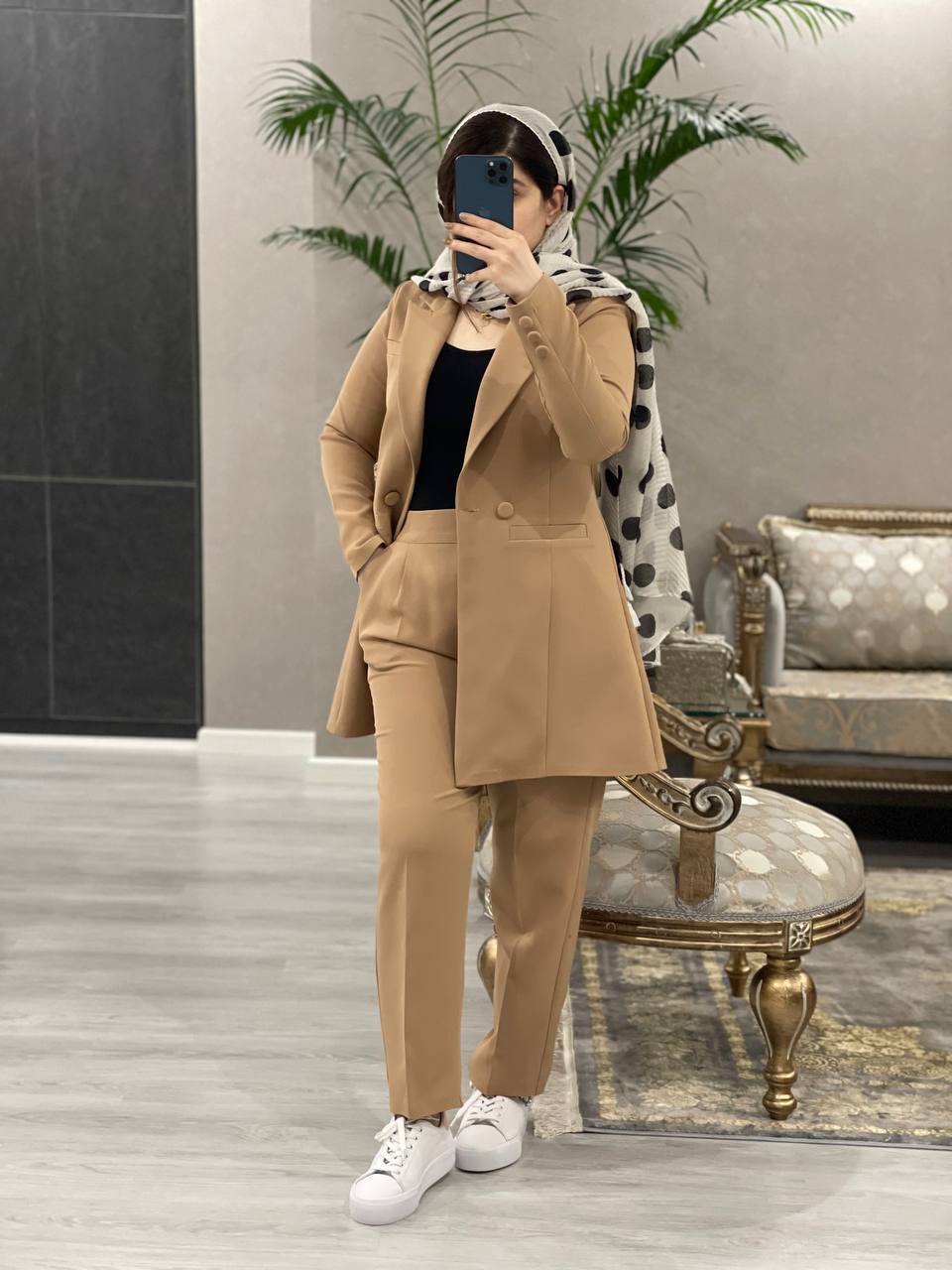 کت و شلوار مزونی چکاوک کد 0849