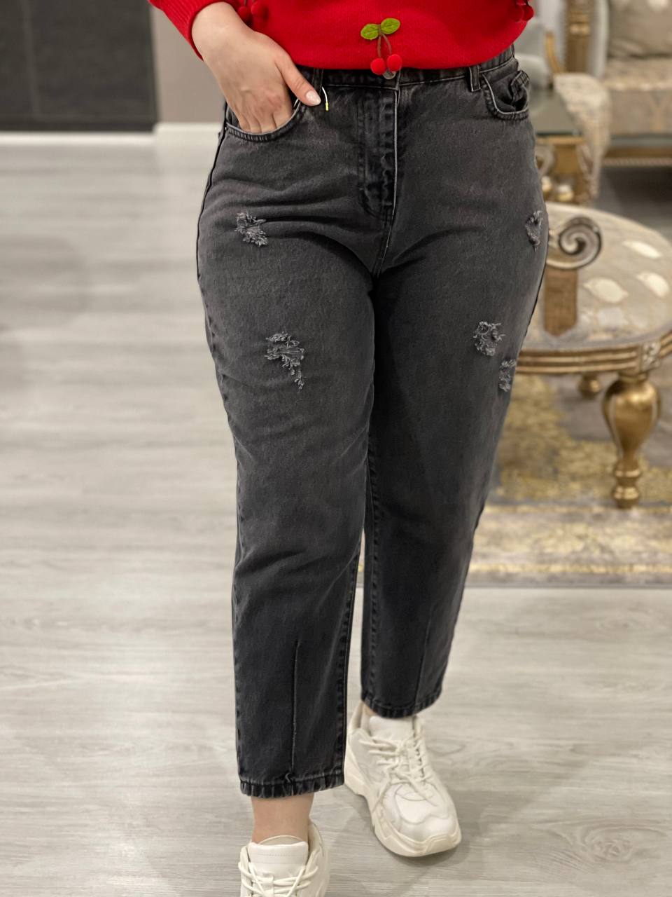 شلوار مام ذغالی  کد 1136