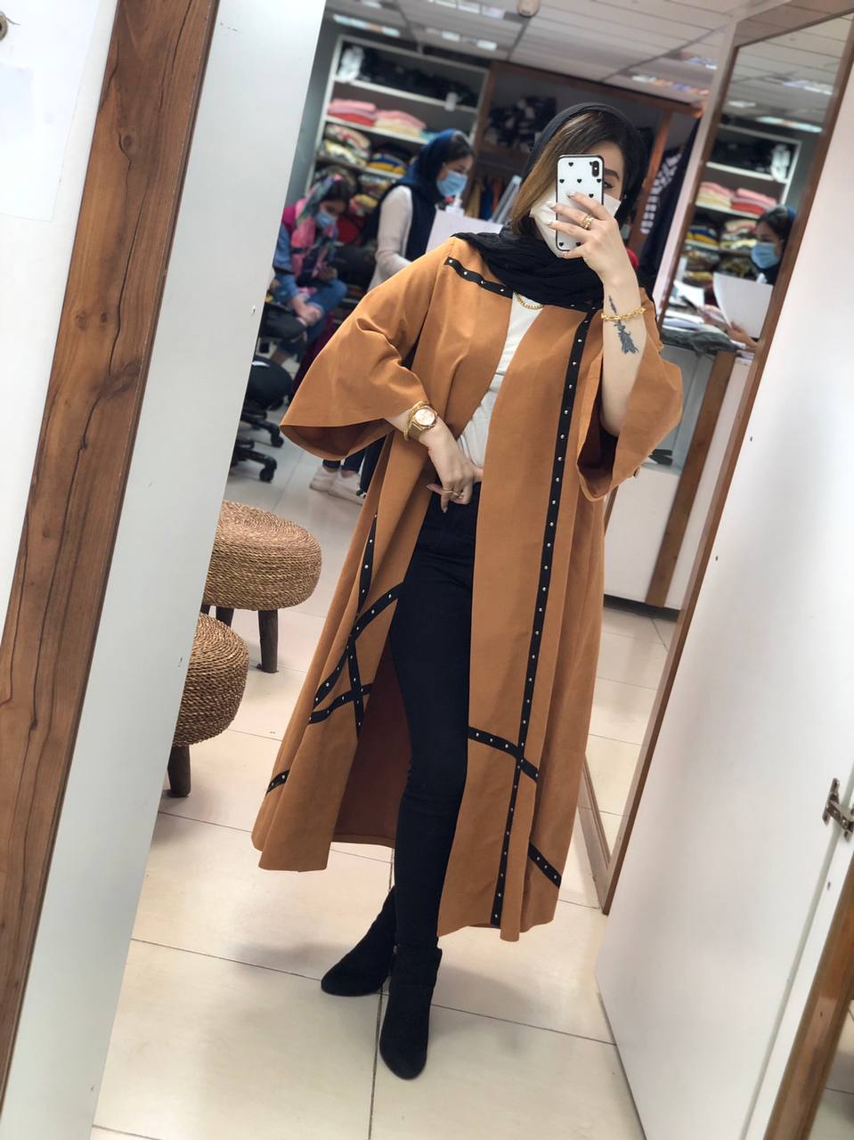 مانتو مزونی پاییزه آناشید کد0394