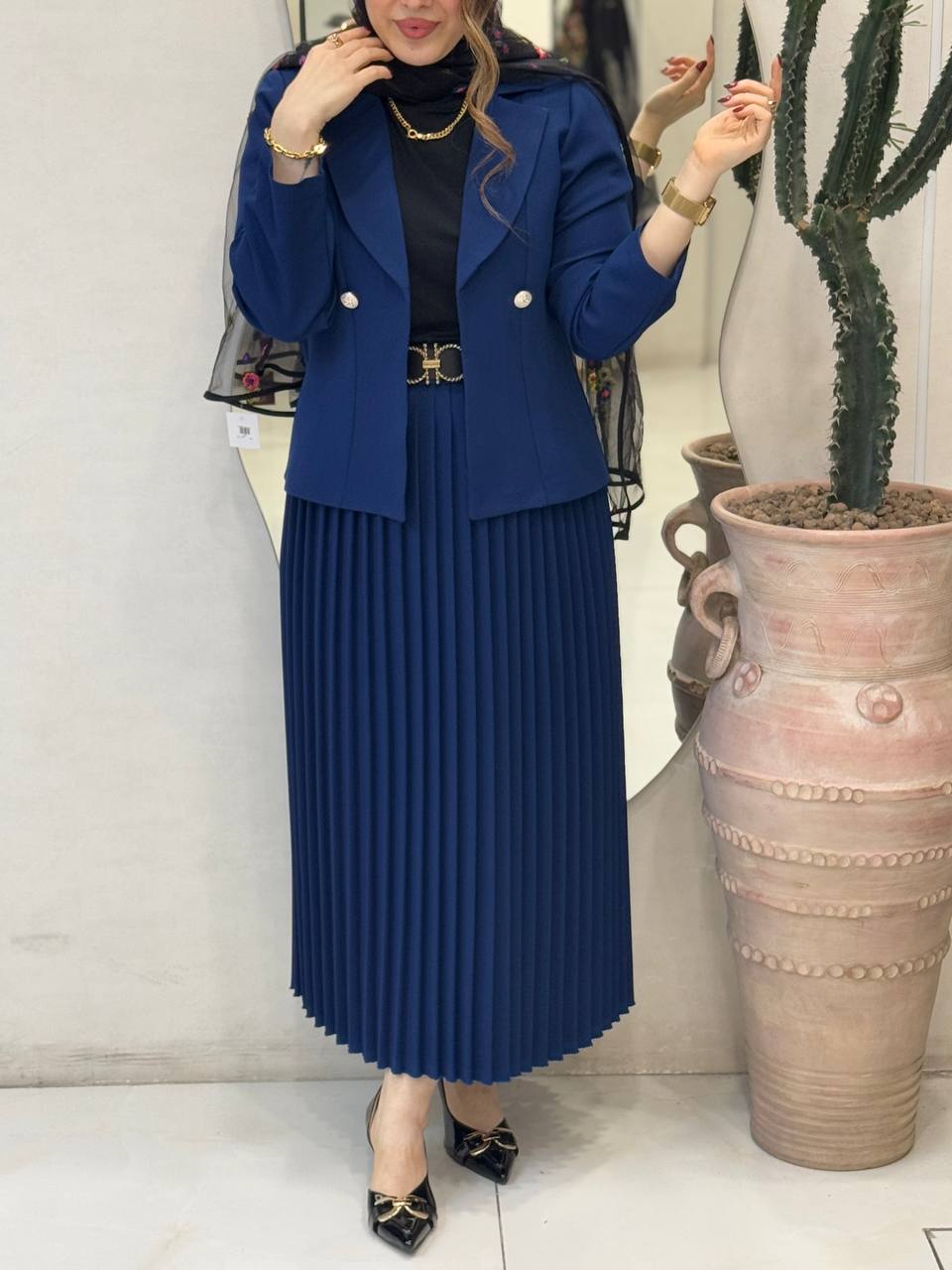 کت دامن پلیسه زرناز