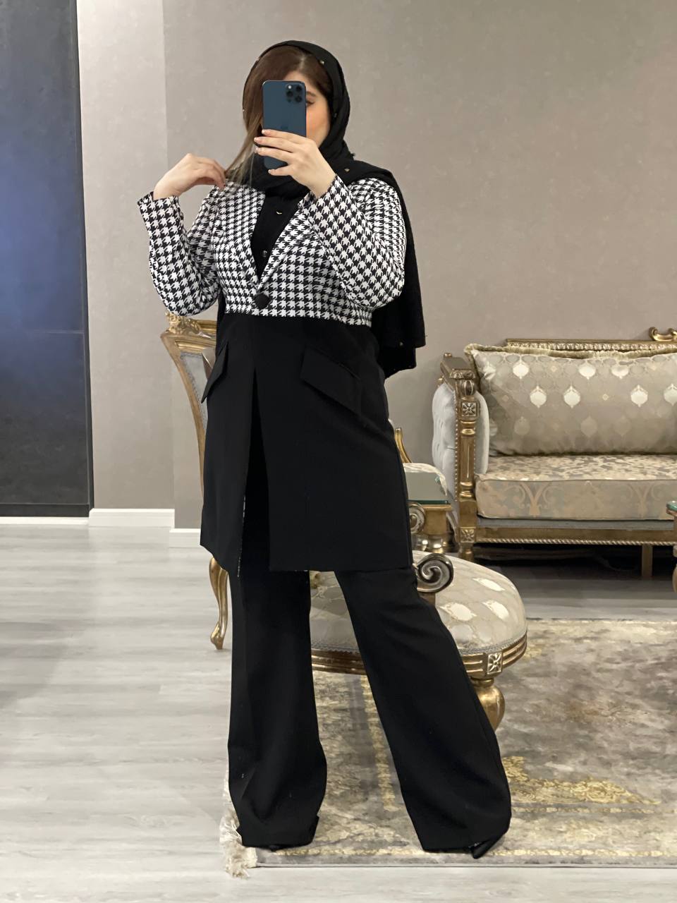 مانتو کتی  ترکیبی مزونی پیروز 