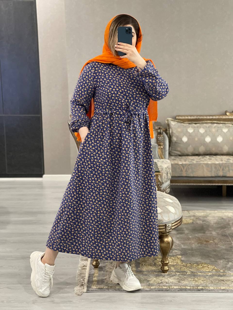 پیراهن موهر پشمی گلابتون کد11111