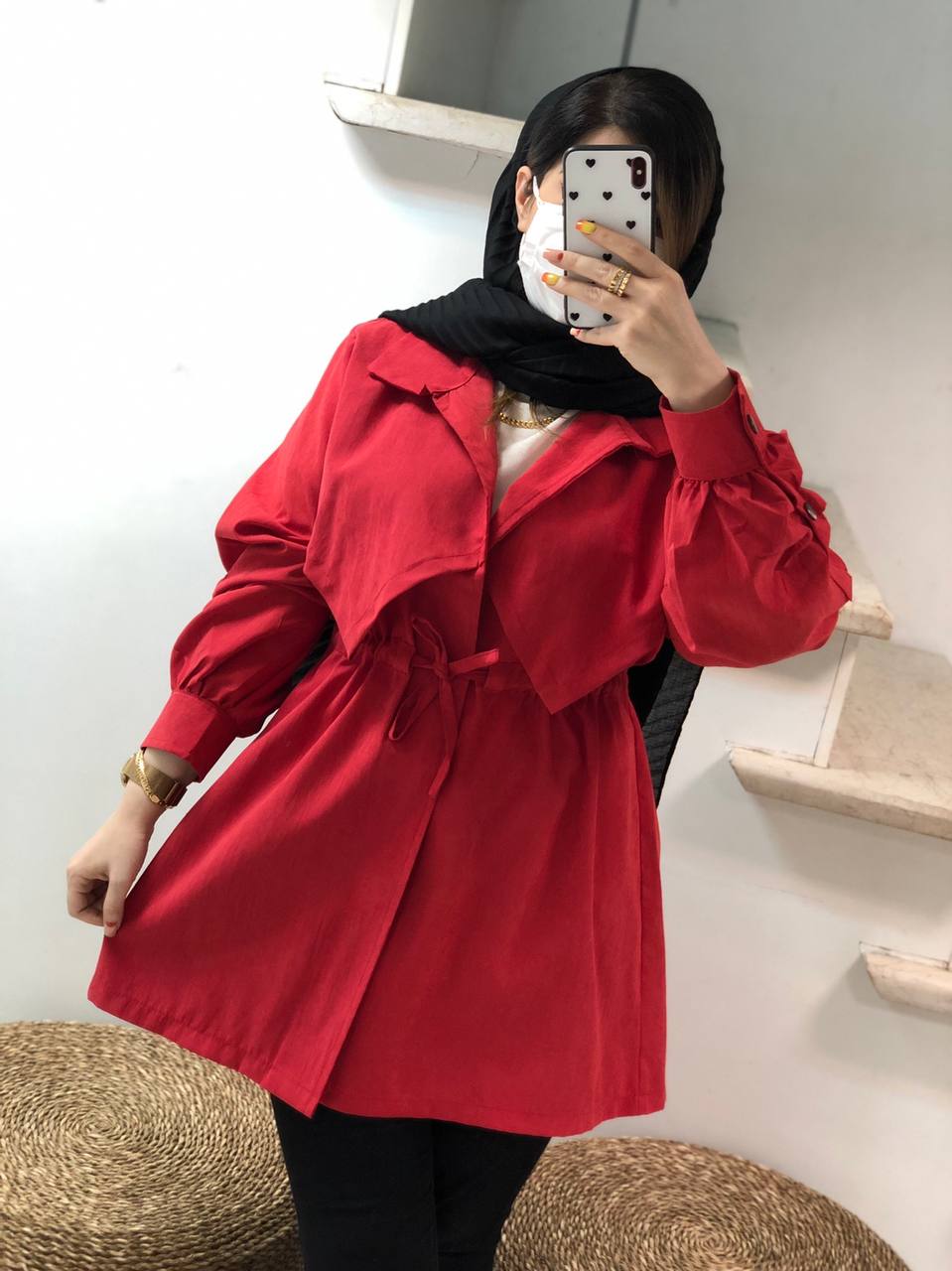 مانتو مزونی عروسکی پاییزه سوژین کد0411