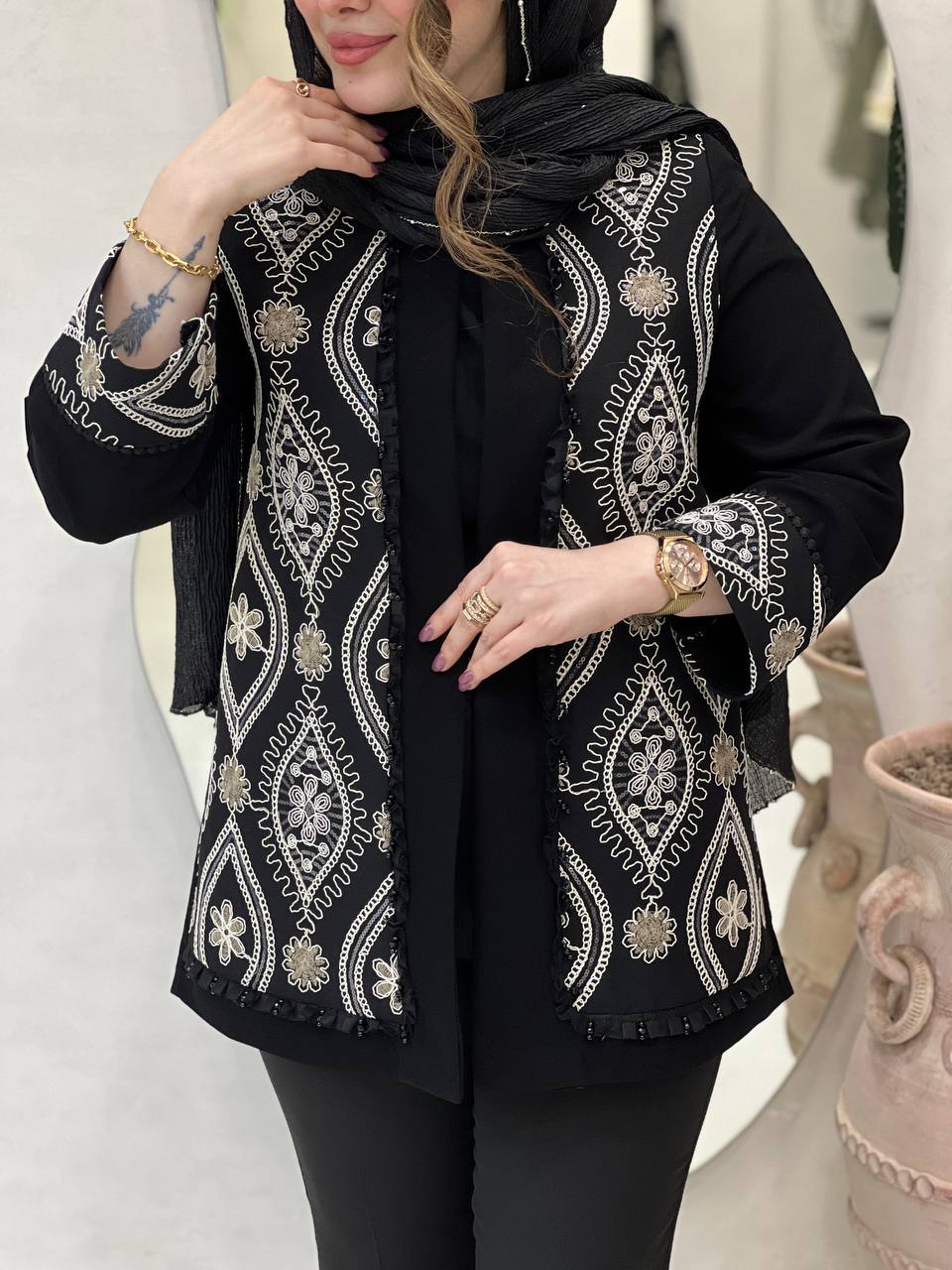 کت مزونی گل اندام