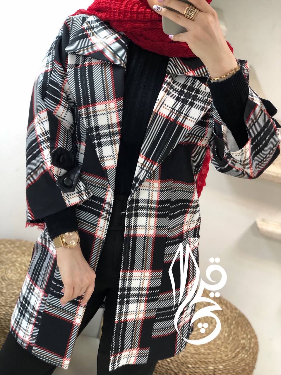 مانتو کتی 4 خونه مزونی کد035