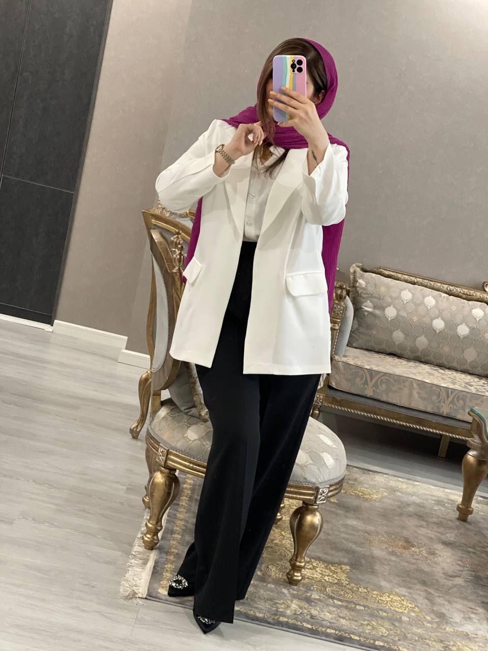 کت مزونی انگور کد0646