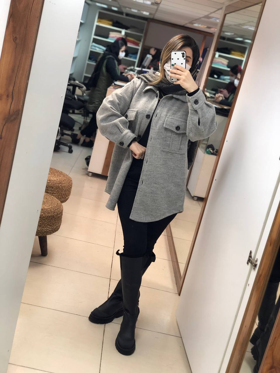 پالتو مزونی دوجیب باله کد0512