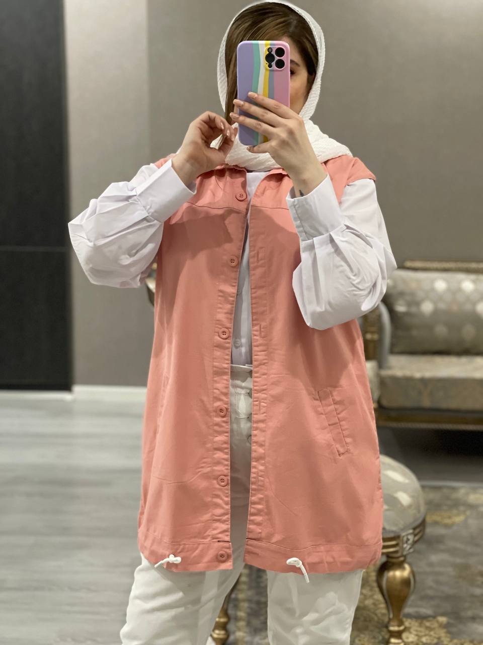 شومیز سارافون مزونی تهمینه کد0633