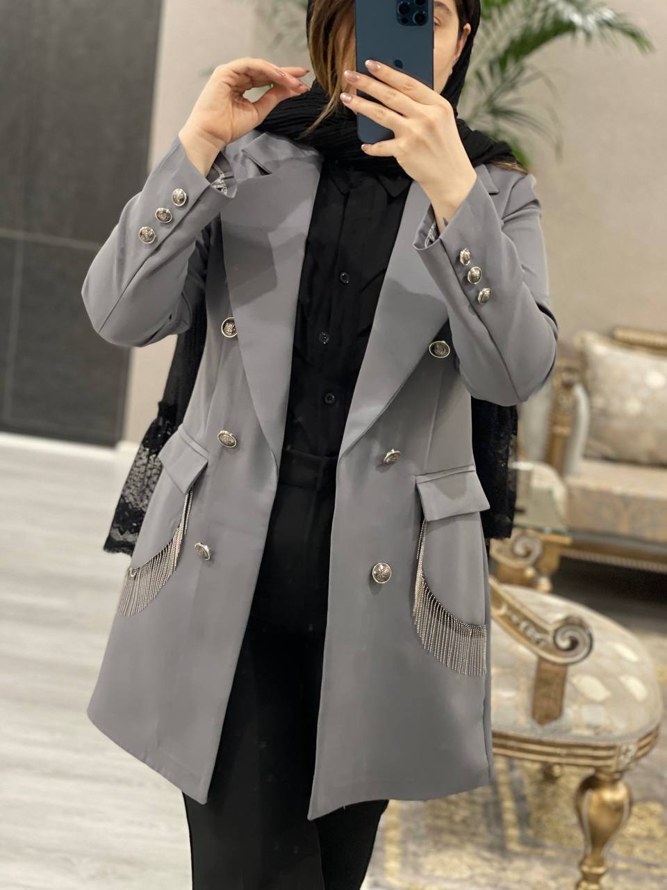 مانتو کتی مزونی آرتا کد 0878