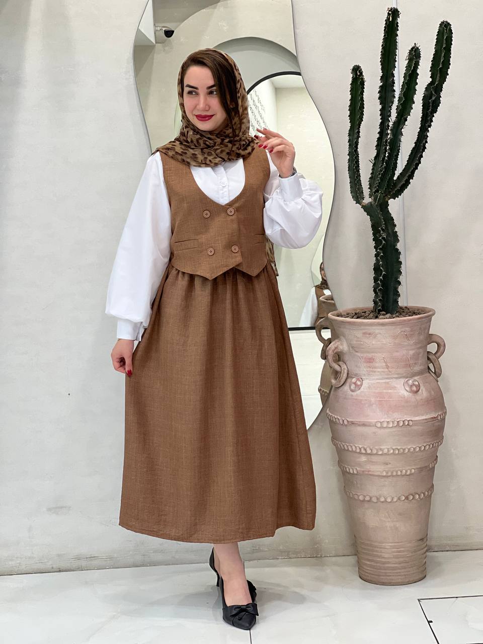 ست شومیز جلیقه دامن سبوحا