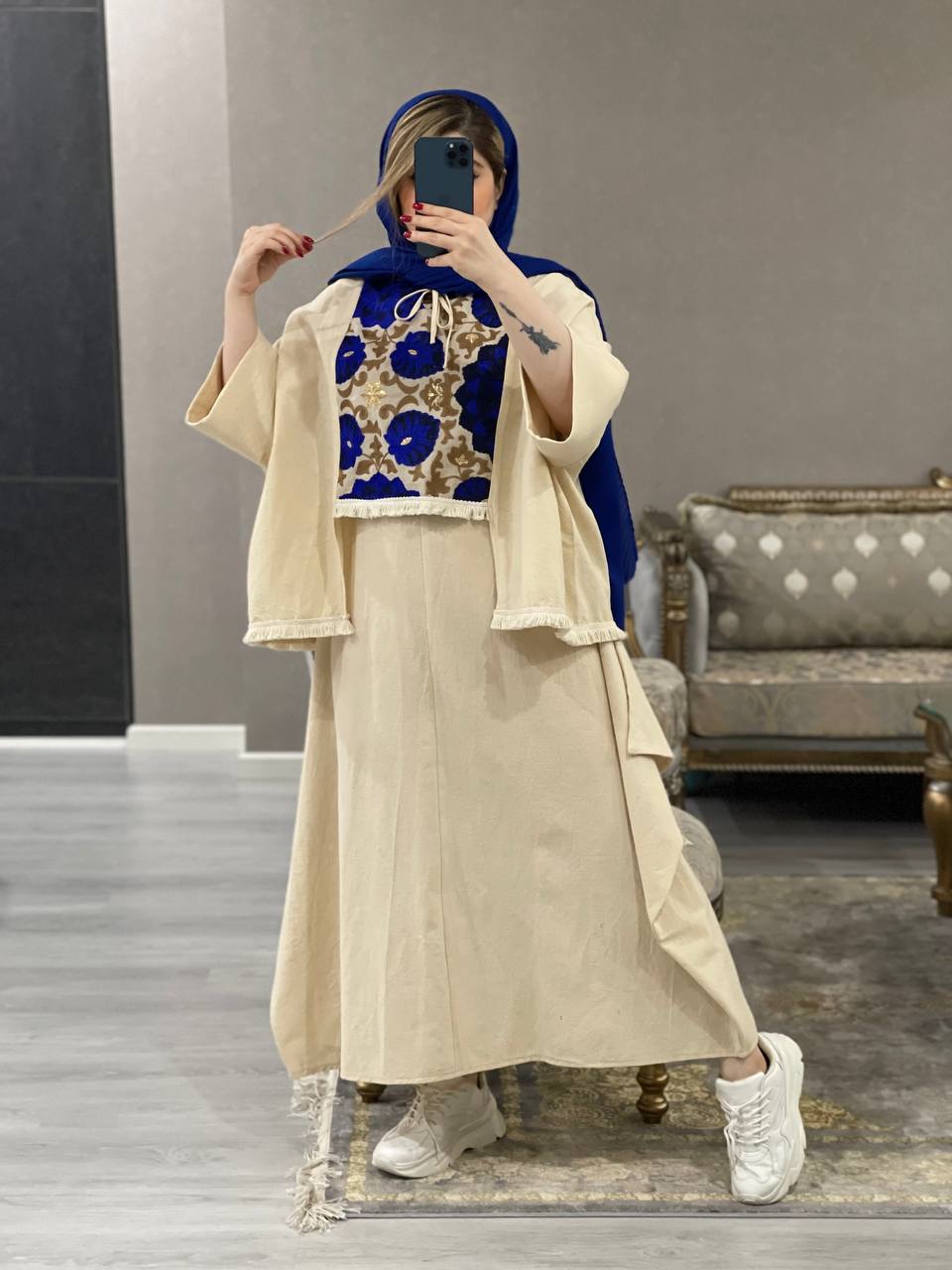 ست سرافون رویه لینن افروز