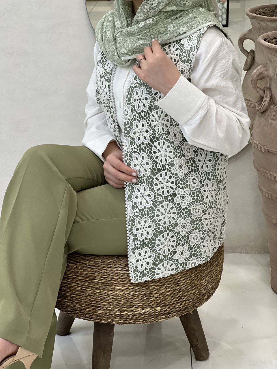 ست شومیزو رویه گیپور سوبار