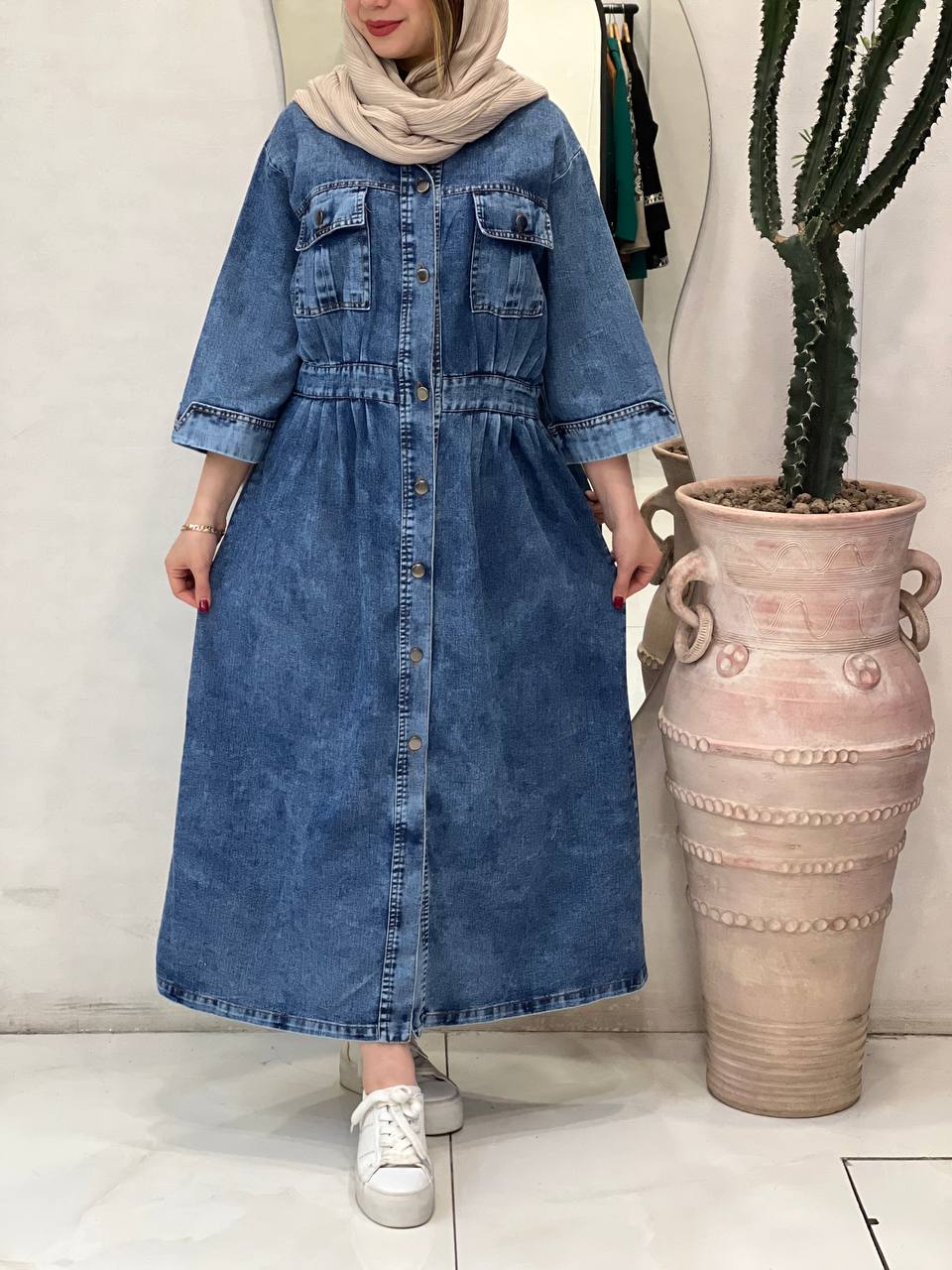 مانتو جین بلند فرنیکا