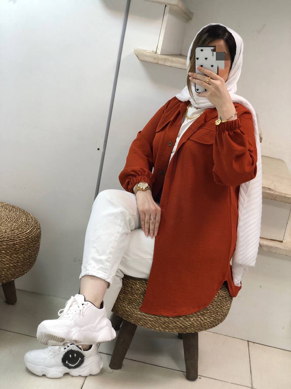 مانتو شومیزی اسپرت نیلا کد0291