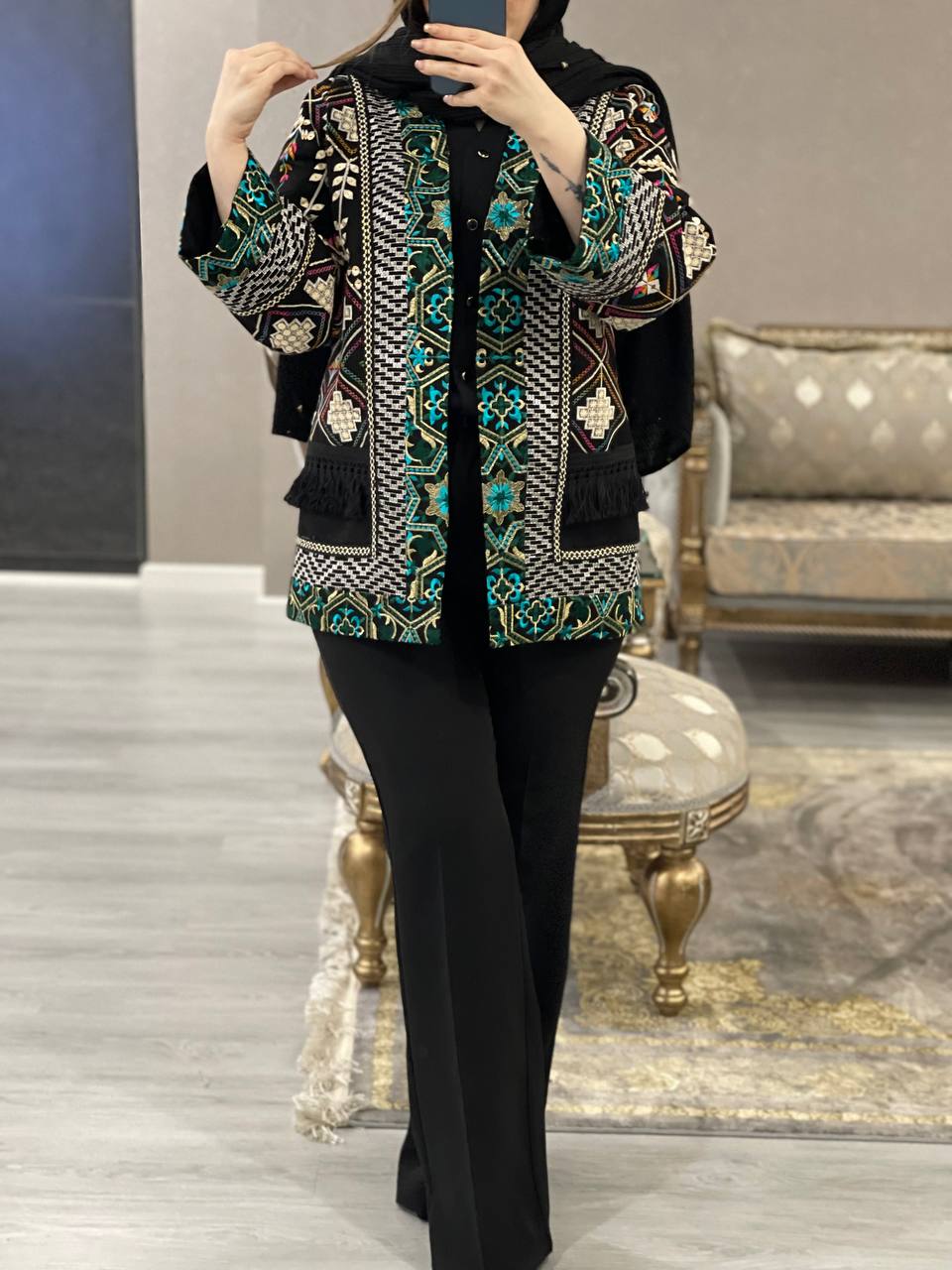 مانتو سوزن دوزی دلانا